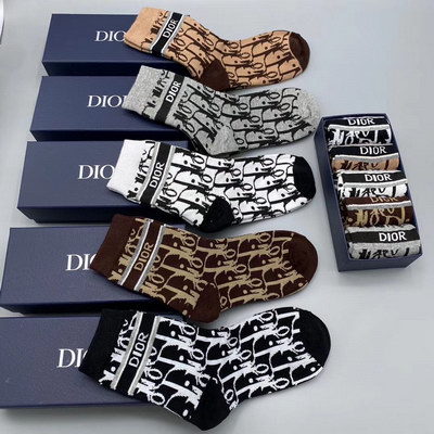 Dior Socks(5 pairs)-359