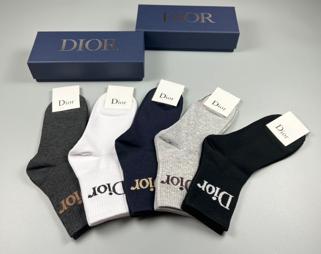 Dior Socks(5 pairs)-006