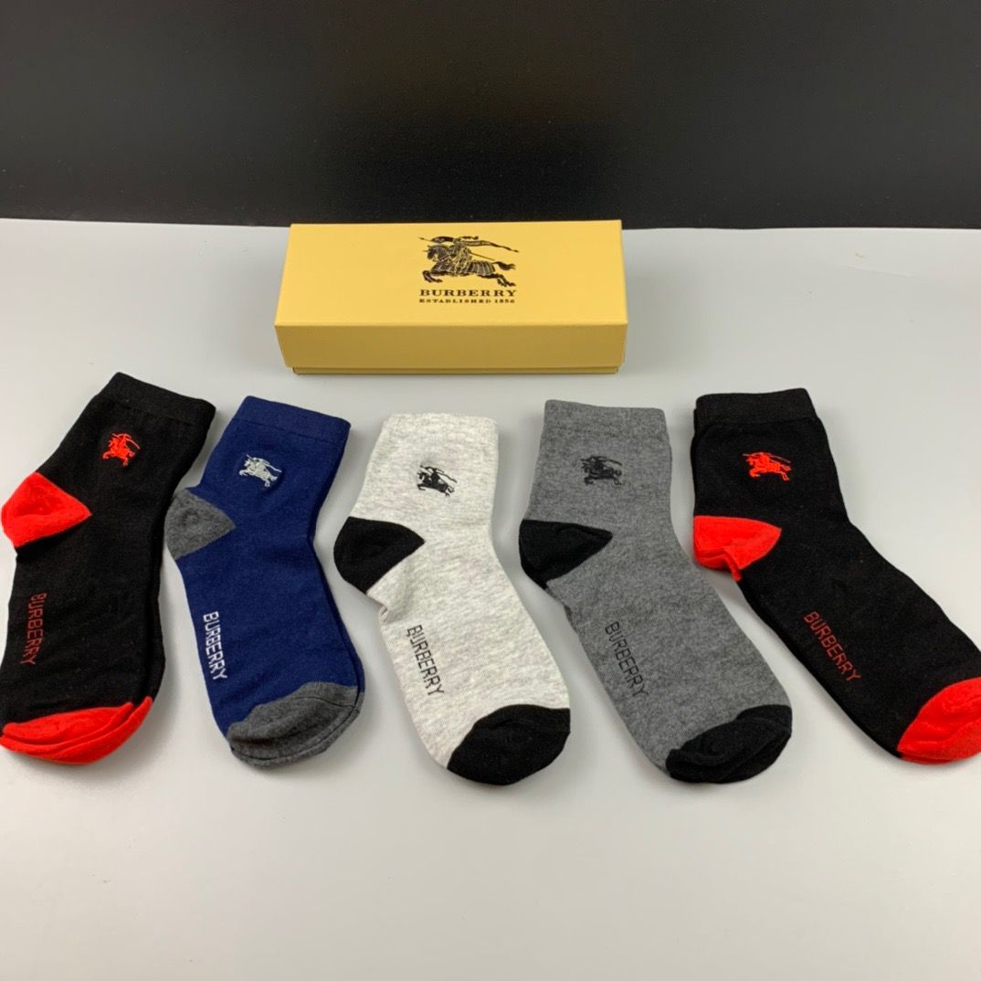 Burberry Socks(5 pairs)-001