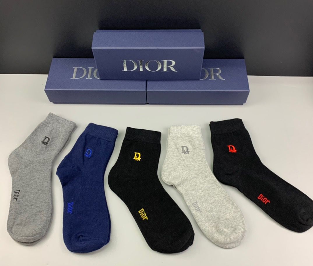 Dior Socks(5 pairs)-004