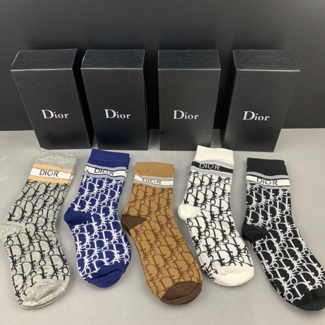 Dior Socks(5 pairs)-003