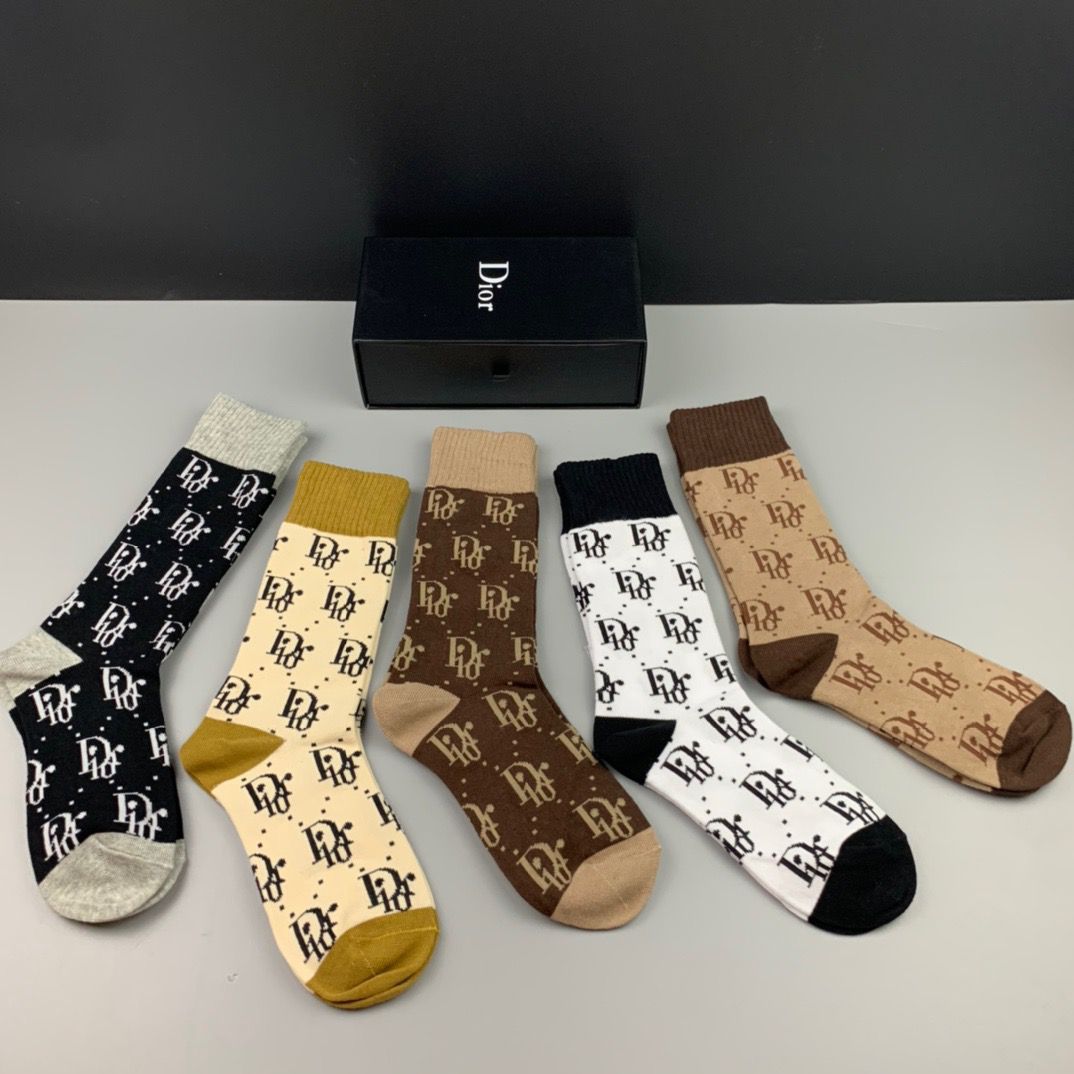 Dior Socks(5 pairs)-001