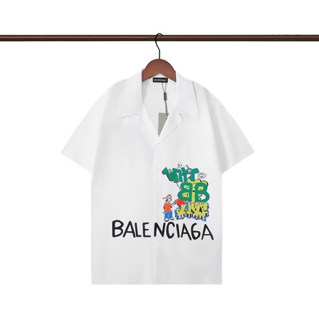 Balenciaga short shirt-029