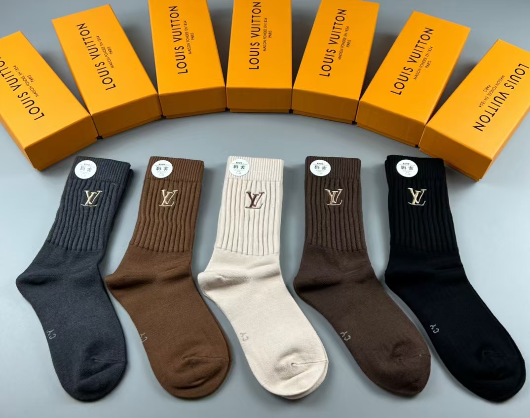 LV Socks(5 pairs)-381