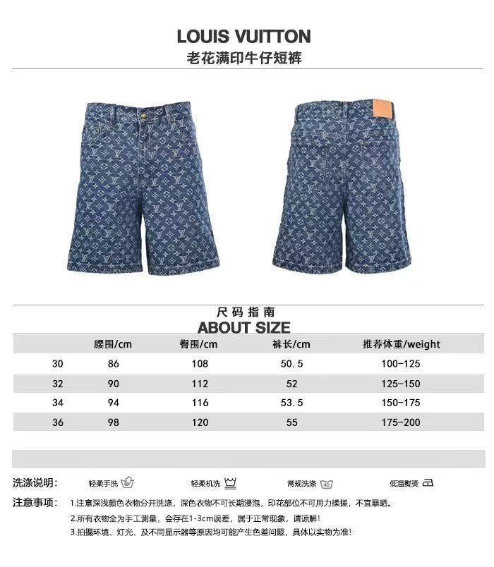 LV Shorts Jeans-004