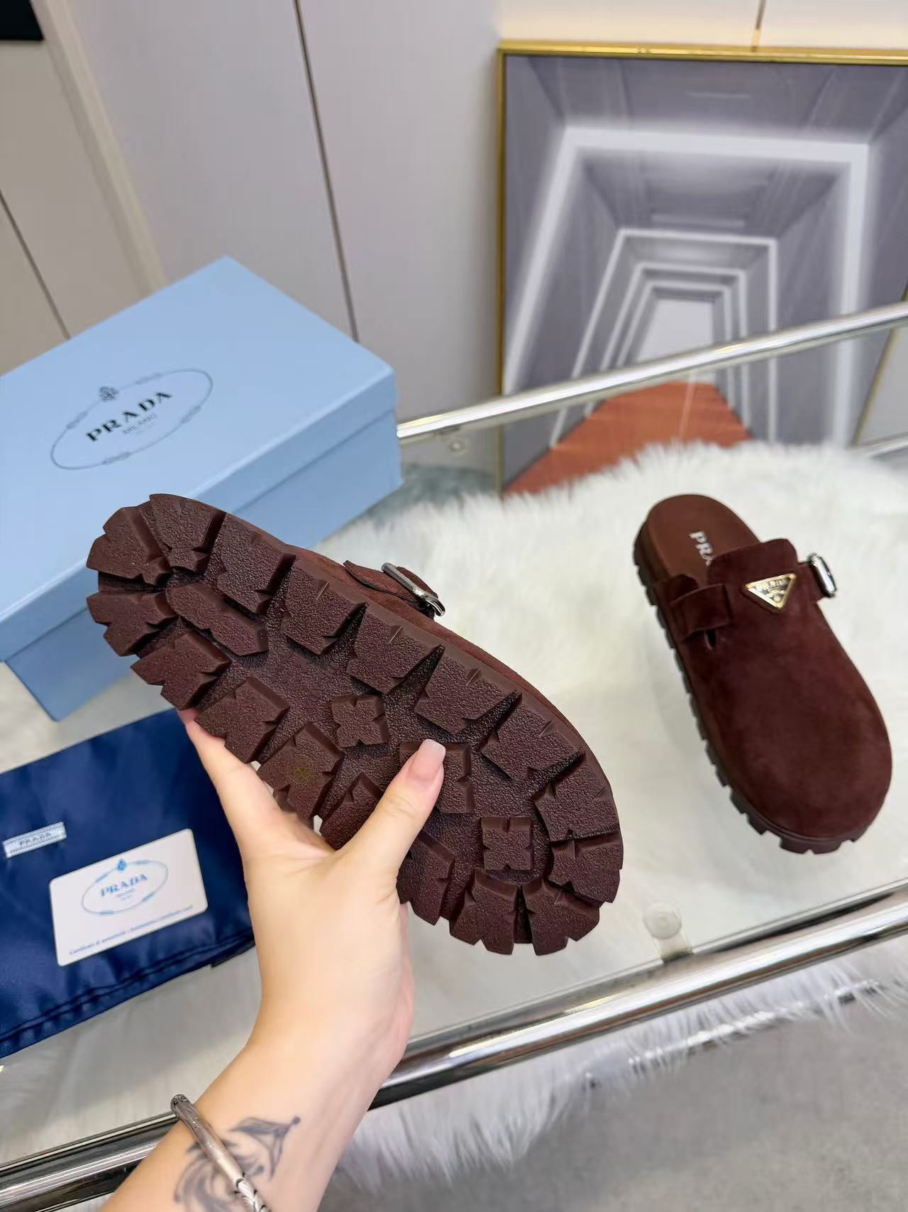 Prada Slippers Women(AAA)-027