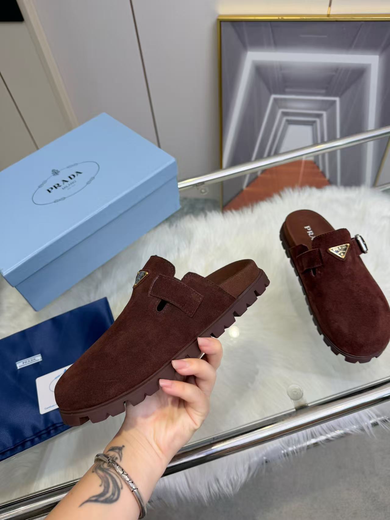 Prada Slippers Women(AAA)-027