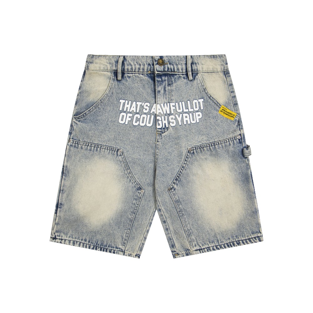 That's A AWFUL LOT OF COUGHSYRUP Short Jeans-003